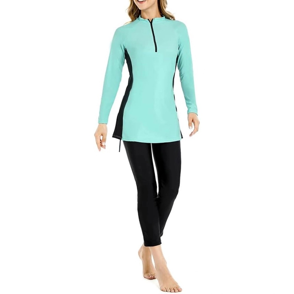3 Pcs Muslim Modest Swimsuit Hijab Full Coverage‎ Bathing Suit Swimming Suit L